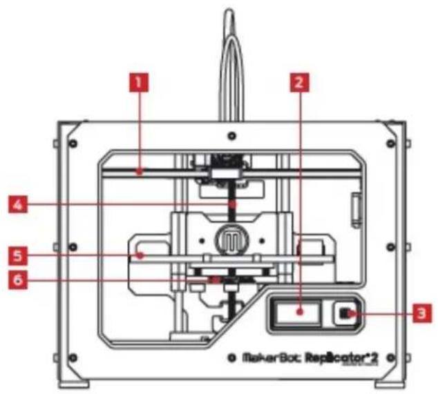 MakerBot Replicator 2 MB1036 - Blatter mit blauem Klebeband - 1