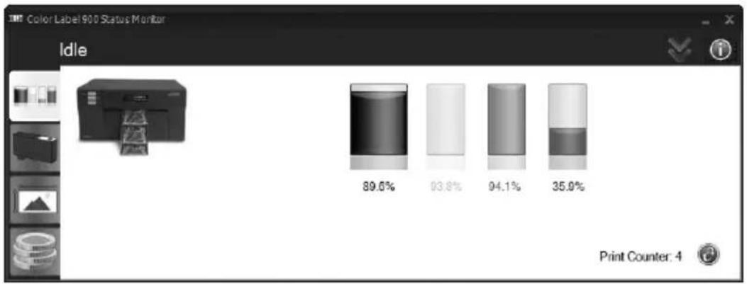 PRIMERA LX900e - A: ÜBERWACHUNG DER TINTENSTÄNDE - 2