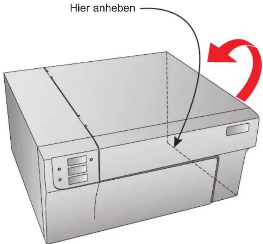 PRIMERA LX900e - EINLEGEN DER ETIKETTEN - 1
