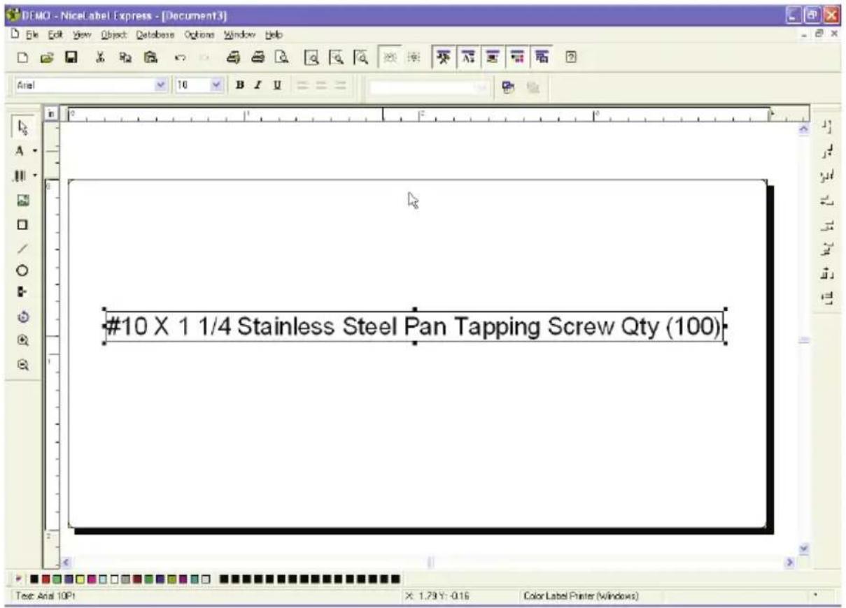 PRIMERA LX900e - Creating a Label - 3