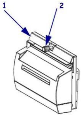 ZEBRA RZ600 - Um das Schneidemodul zu reinigen, führen Sie folgende Schritte aus: - 2