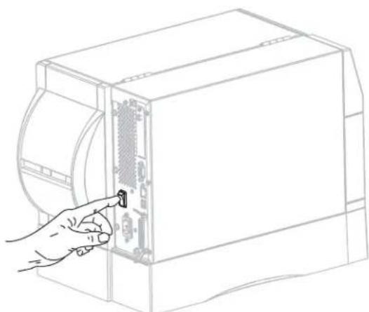 ZEBRA RZ600 - Um den Drucker ans Stromnetz anzuschließen, führen Sie die folgenden Schritte aus: - 2