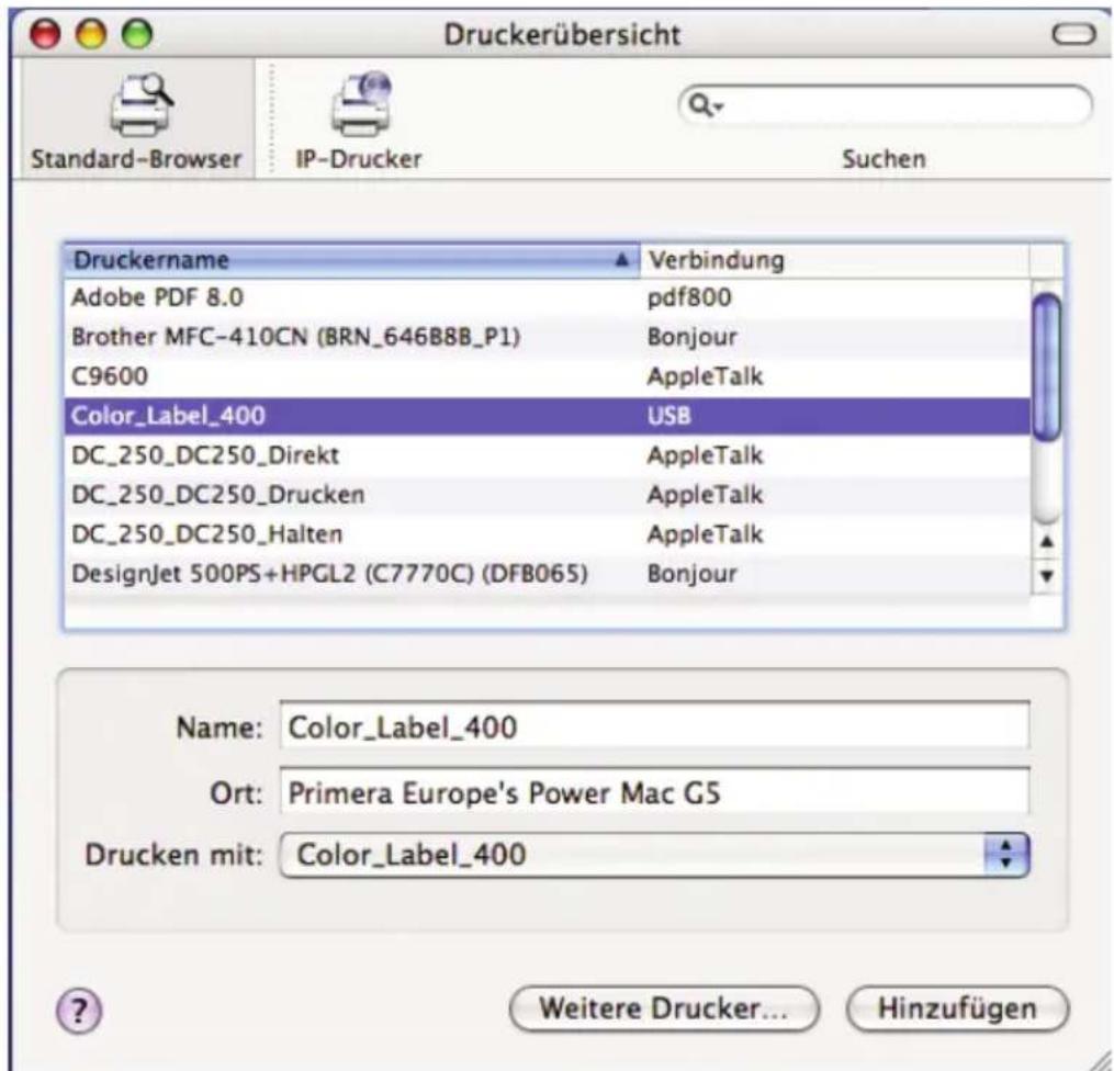 PRIMERA LX400e - Wenn Sie einen Macintosh benutzen: - 2