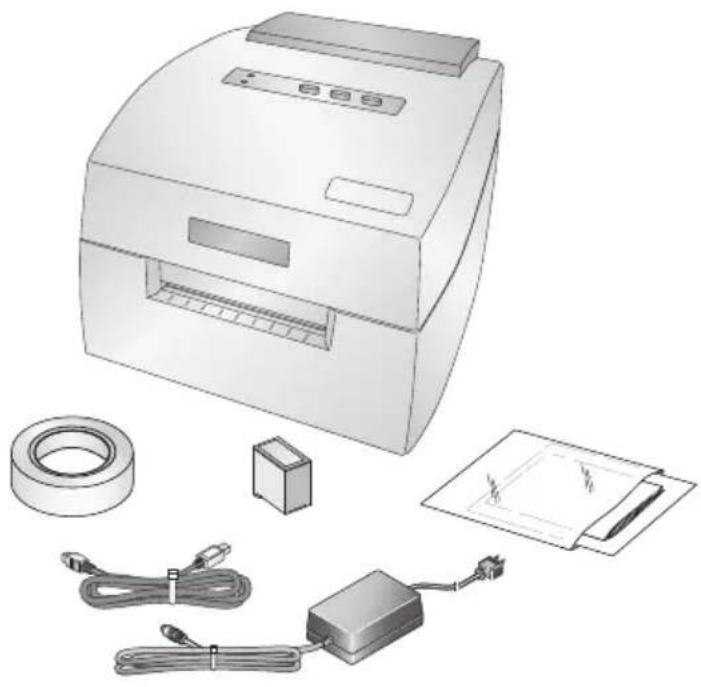 PRIMERA LX400e - AUSPACKEN UND ÜBERPRÜFEN DES ZUBEHÖRS - 1