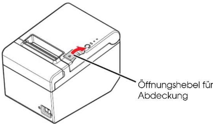 Öffnungshebel für Abdeckung