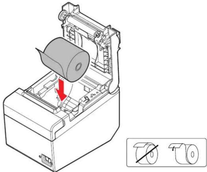 EPSON TM-T20 - Einlegen des Rollenpapiers - 2