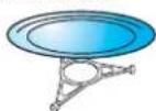 BAUKNECHT EMCHE 8245/PT - GLASDREHTELLER - 1