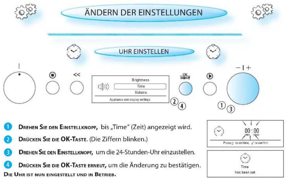 BAUKNECHT EMCHD 9145 PT - ÄNDERN DER EINSTELLUNGEN - 5