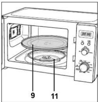 Hanseatic AG820CPJ-PM - Drehteller einsetzen - 1