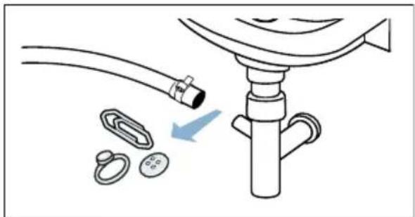 BOSCH WIW28440 - Ablaufschlauch am Siphon verstopft - 1