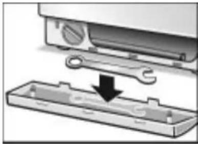 BOSCH WFG100A - Schraubenschlüssel aufbewahren - 2
