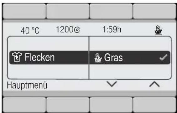 BOSCH WAYH8741 - Taste Flecken Automatik (☐) gewählt - 1