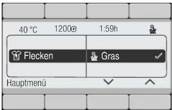 BOSCH WAYH8740 - Taste Flecken Automatik (☐) gewählt - 1