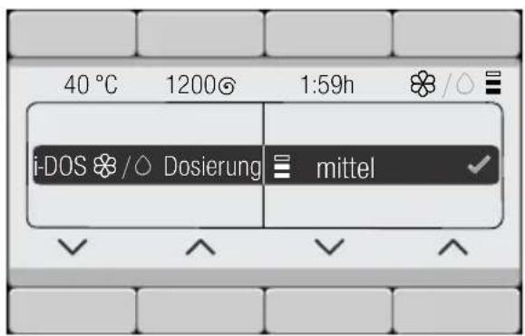 BOSCH WAYH2890 - Auswahl des Dosierbehälters und der Dosierstärke über i-DOS-Taste - 1