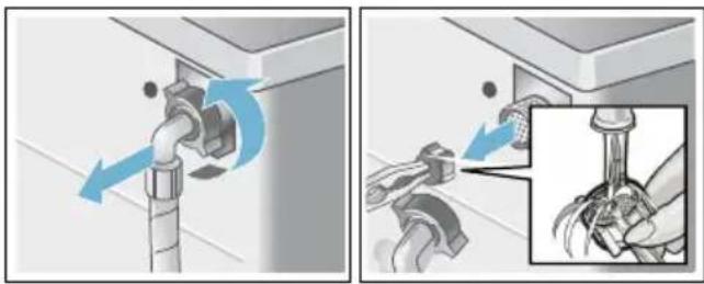 BOSCH WAYH2790 - Dann Siebe reinigen: - 2