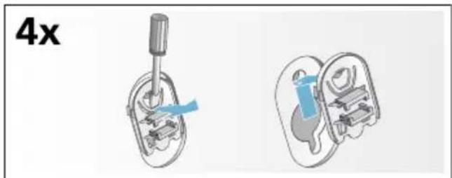 BOSCH WAY287W5 - Transportsicherungen einbauen: - 1
