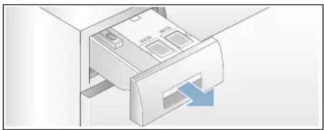 BOSCH WAWH8690 - Dosierbehälter entleeren: - 1