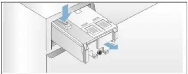BOSCH WAT28690 - Dosierbehälter/Waschmittelschublade reinigen: - 1