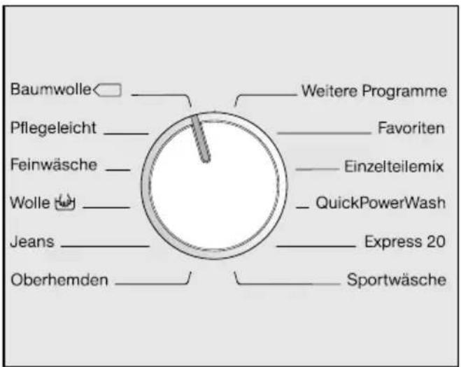 MIELE WMR 561 WPS - Programmwahl - 1