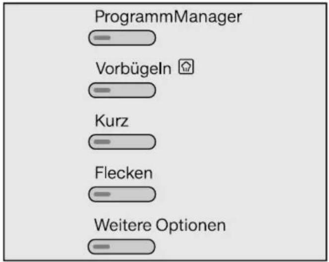MIELE WMR 561 WPS - Optionen wählen - 1