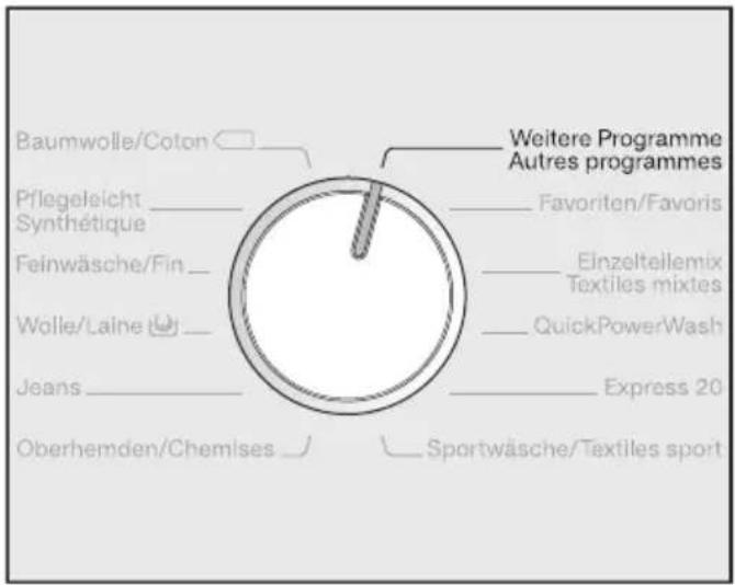 MIELE WMR 500-61 CH - Programmwahl - 2