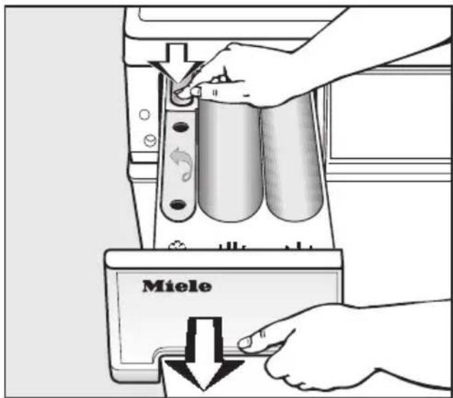 MIELE W 400-75 CH - Waschmittel-Einspülkasten reinigen - 1