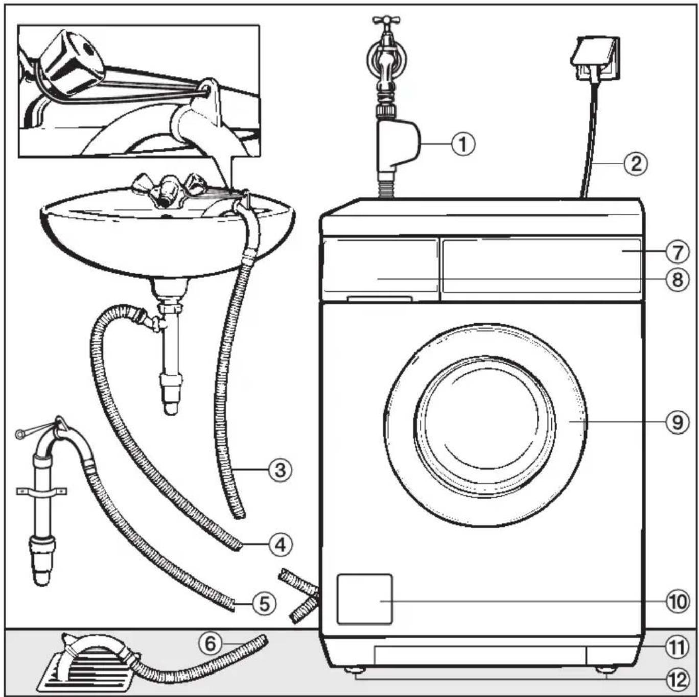 MIELE W 400-75 CH - Vorderansicht - 1