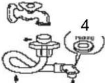 Exquisit DWD-FD2442 - Für Wasserhähne mit Schraubgewinde - 1