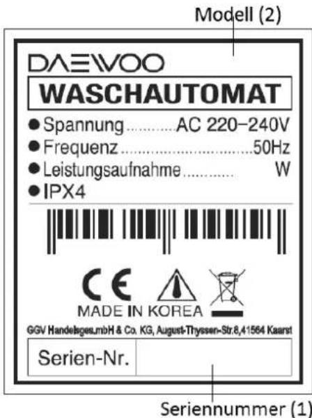 Exquisit DWD-HB1412 - Zuständige Kundendienstadresse: - 1