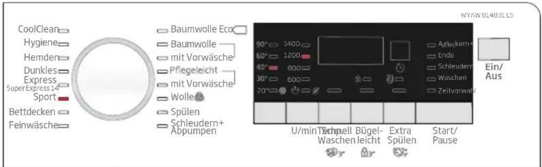 BEKO WYAW 814831 LS - Kalt - 40 °C Maximal 4 kg - 1