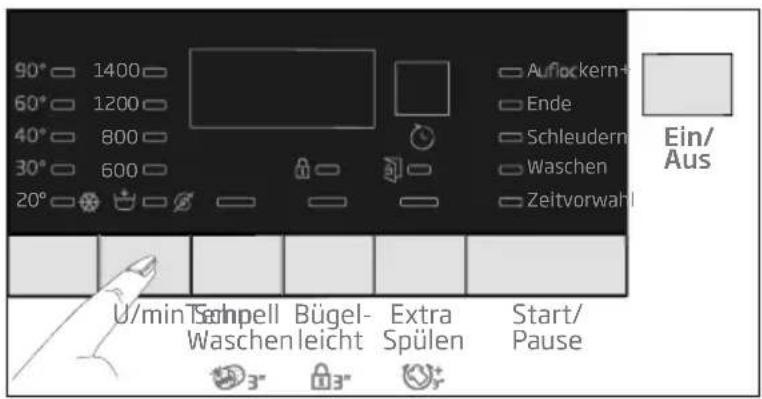 BEKO WYAW 814831 LS - Schleuderdrehzahl auswählen - 2