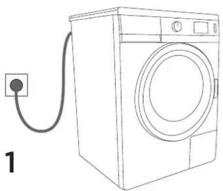SIBIR WA 8420 S - EINSCHALTEN DER WASCHMASCHINE - 1