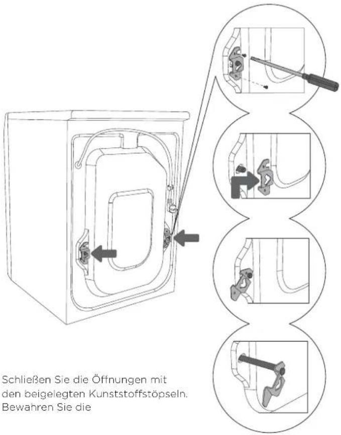 SIBIR WA 8420 S - AUFSTELLUNG UND ANSCHLUSS ENTFERNUNG DER TRANSPORTSICHERUNGEN - 1