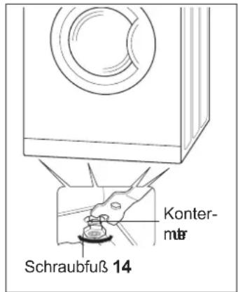 Hanseatic WA 6400 - Waschmaschine ausrichten - 1
