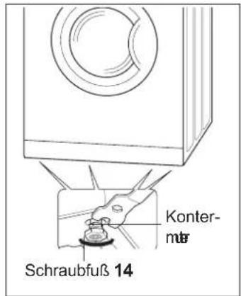 Hanseatic WA 6200 - Waschmaschine ausrichten - 1