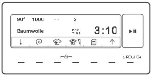 Hanseatic HWM 814 A3D - Eco-Time ein-/ausschalten - 1