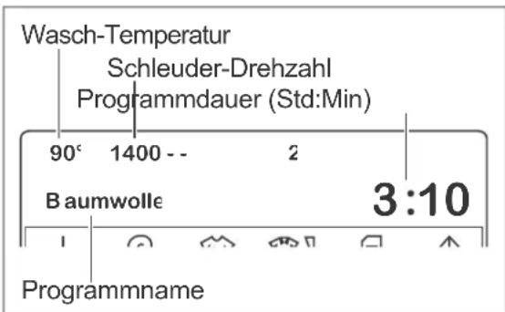 Hanseatic HWM 814 A3D - Programm wählen und starten - 2