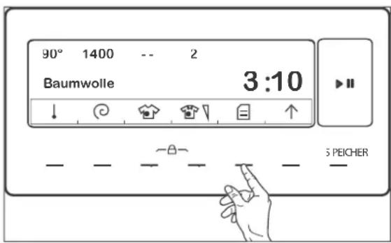 Hanseatic HWM 814 A3D - Display-Sprache ändern - 1