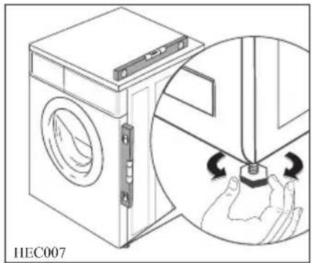 AEG-ELECTROLUX Lavamat 52630 - Aufstellung und Ausrichten - 1