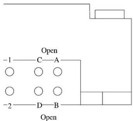 -1 C A -2 D B Open Open