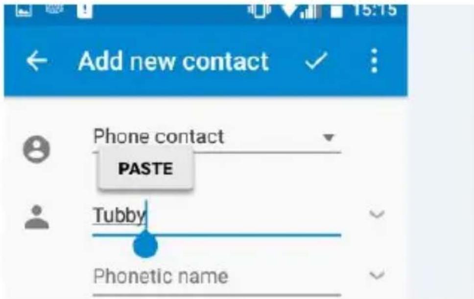 ZTE Blade L5 - Bearbeiten von Text - 2