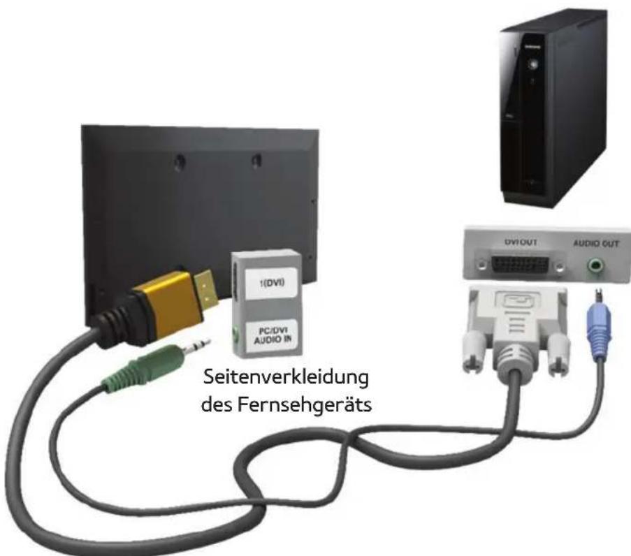 SAMSUNG E8090 - Mit Hilfe eines HDMI- oder HDMI/DVI-Kabels - 1