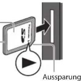 PANASONIC Viera TX-P65VT30J - Einsetzen der SD-Speicherkarte - 1