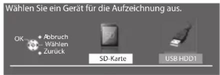 PANASONIC Viera TX-P65VT30J - ■ Wenn sowohl die USB-Festplatte als auch die SD-Karte verfügbar sind - 1