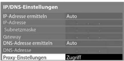 PANASONIC Viera TX-P65VT30J - Wählen Sie [Proxy-Einstellungen] aus und nehmen Sie die Einstellungen vor - 1