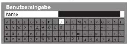 PANASONIC Viera TX-P55VT30J - Eingeben von Zeichen über die eingeblendete Tastatur - 1