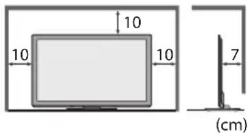 PANASONIC Viera TX-P55VT30J - Für einen zur Wärmeabfuhr ausreichenden Freiraum im Umfeld des Gerätes sorgen - 1