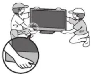 PANASONIC Viera TX-P55VT30J - Setzen Sie den Bildschirm keiner starken äußeren Einwirkung oder Erschütterung aus - 1
