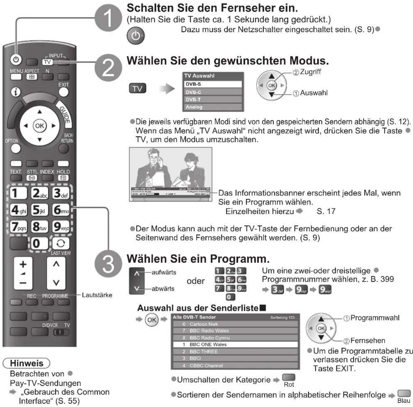 PANASONIC Viera TX-P46VT20E - Betrachten von Fernsehprogrammen - 1