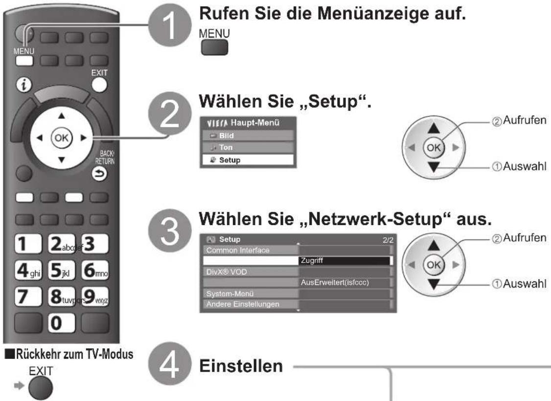 PANASONIC Viera TX-P46VT20E - Netzwerk-Setup - 1